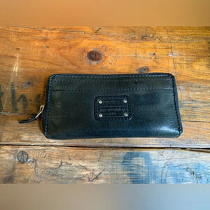 Fossil wallet, leather wallet vintage